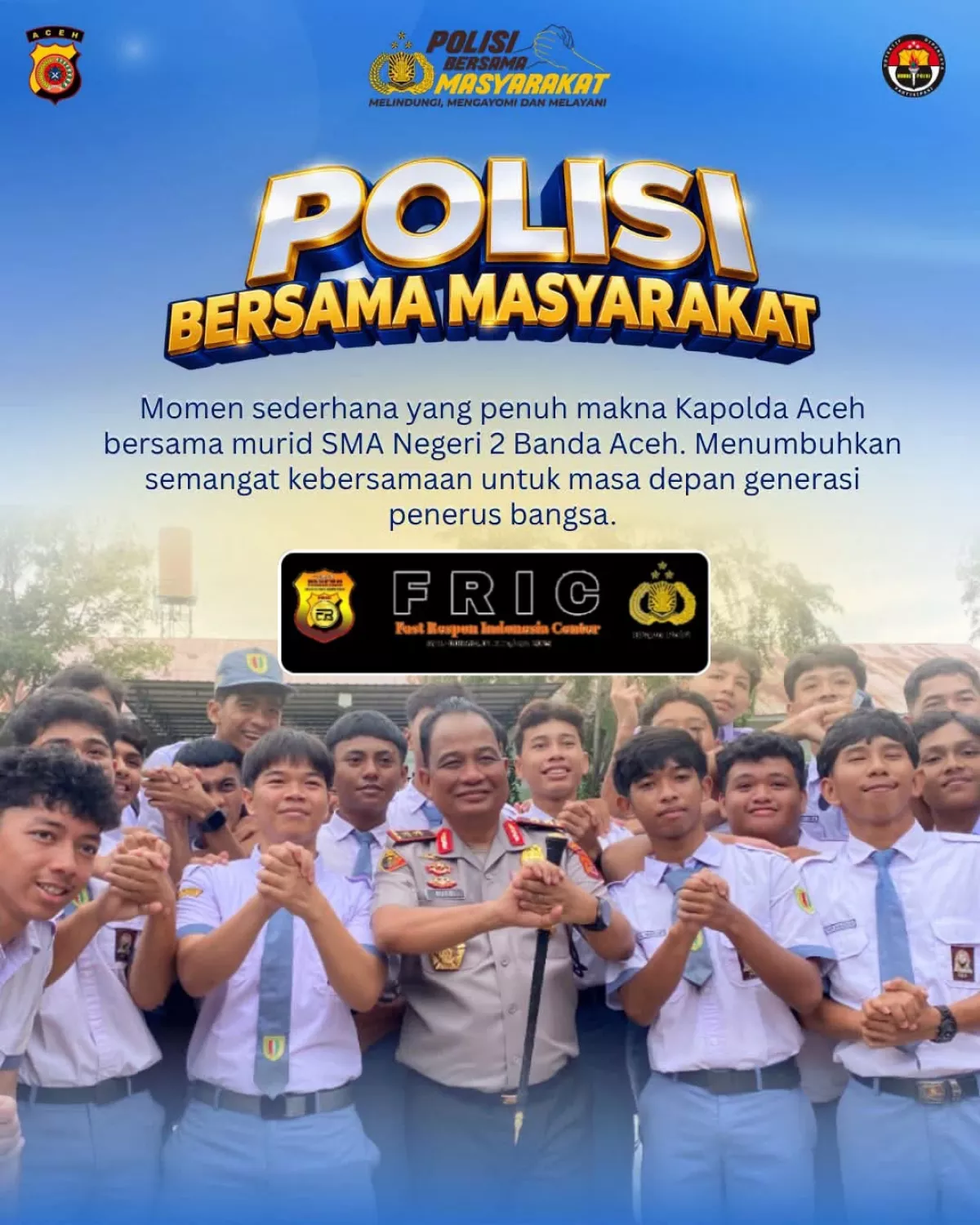 Kapolda Aceh : Jadilah Generasi Muda Berprestasi Dan Berkarakter Serta Berakhlakul Kharimah