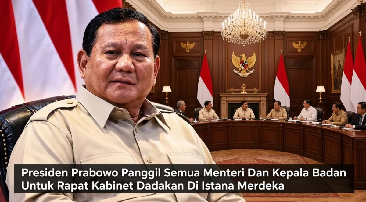 Prabowo Panggil Seluruh Menteri dan Kepala Badan ke Istana Bogor, Bahas Implementasi Asta Cita