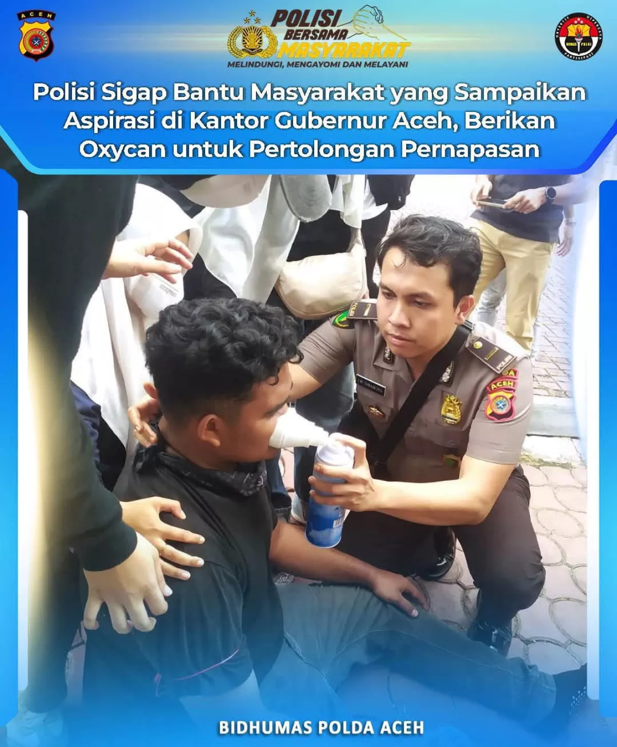 Biddokkes Polda Aceh Ikut Partisipasi Dalam Mengantisipasi Dampak Ekses Unjuk Rasa Di Pemprov Aceh