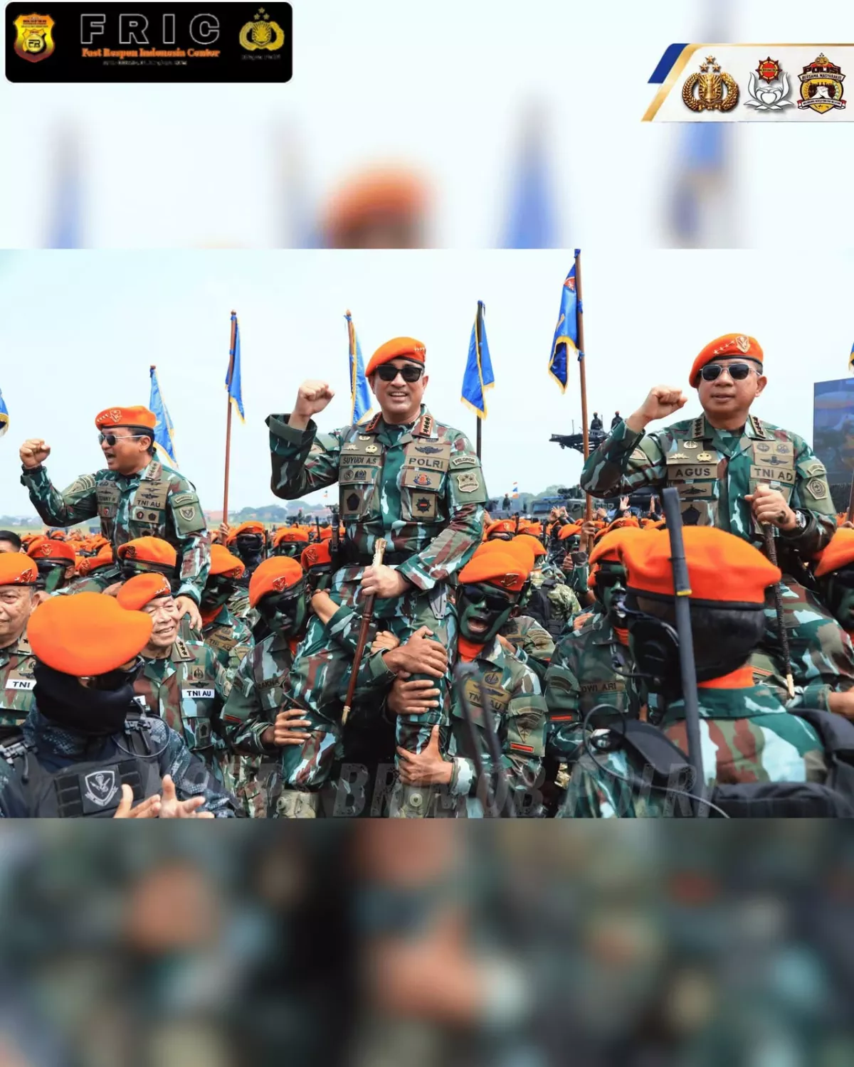 Dankorbrimob dampingi Kapolri Hadiri Pengukuhan Warga Kehormatan Korpasgat di Bandung
