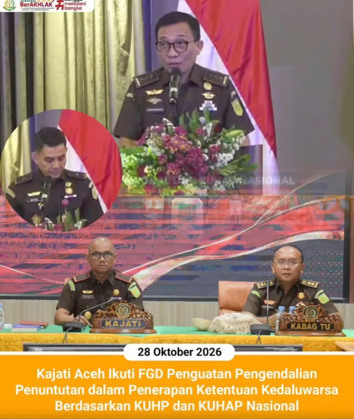 Kajati Aceh Ikut FGD Penguatan Pengendalian Penuntutan Dalam Penerapan Ketentuan Kedaluwarsa