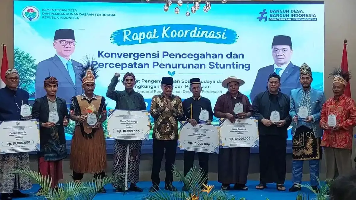 Mendes Yandri Apresiasi 9 Desa Berkinerja Baik dalam Percepatan Penurunan Stunting 2026