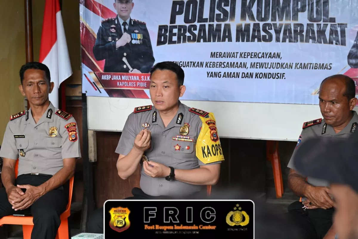 Kapolres Pidie Ajak Warga Cot Teungoh Jadi Mitra Polri, Perkuat Kebersamaan Jaga Kamtibmas