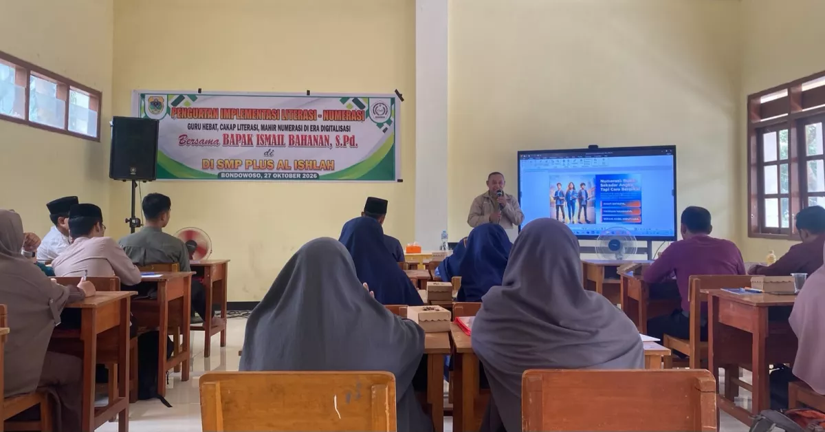 SMP Plus Al-Ishlah Bondowoso Bekali Guru Strategi Literasi-Numerasi di Era Digital