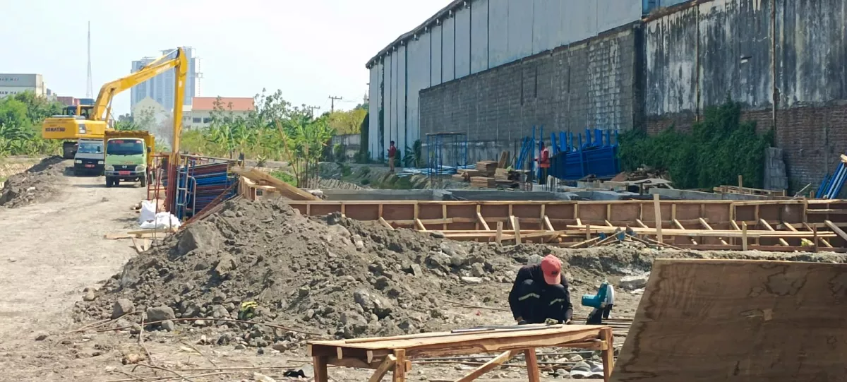 Proyek Rumah Pompa Tanjungsari Surabaya Capai 90 Persen, Akhir November Siap Beroperasi