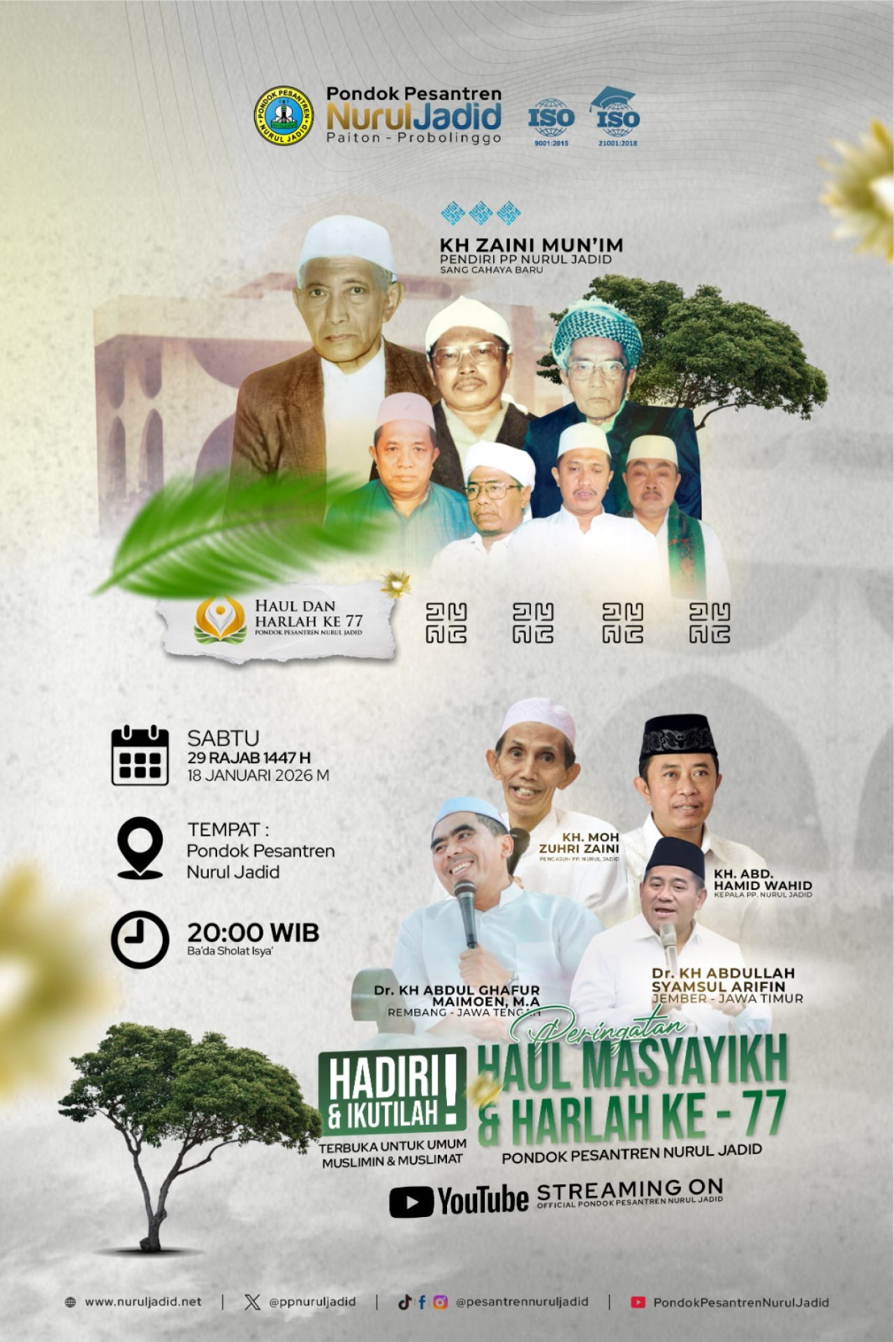 Pesantren Nurul Jadid Gelar Haul Masyayikh dan Harlah ke-77 di Paiton