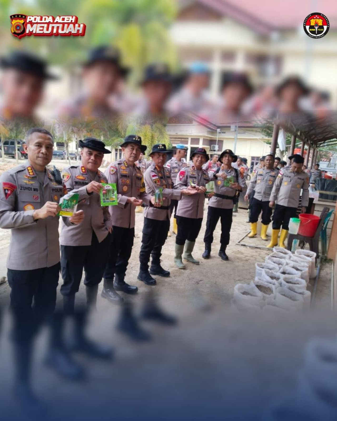 Kapolda Aceh Serahkan Bantuan Bibit Pertanian Kepada Warga Terdampak Banjir di Aceh Tamiang