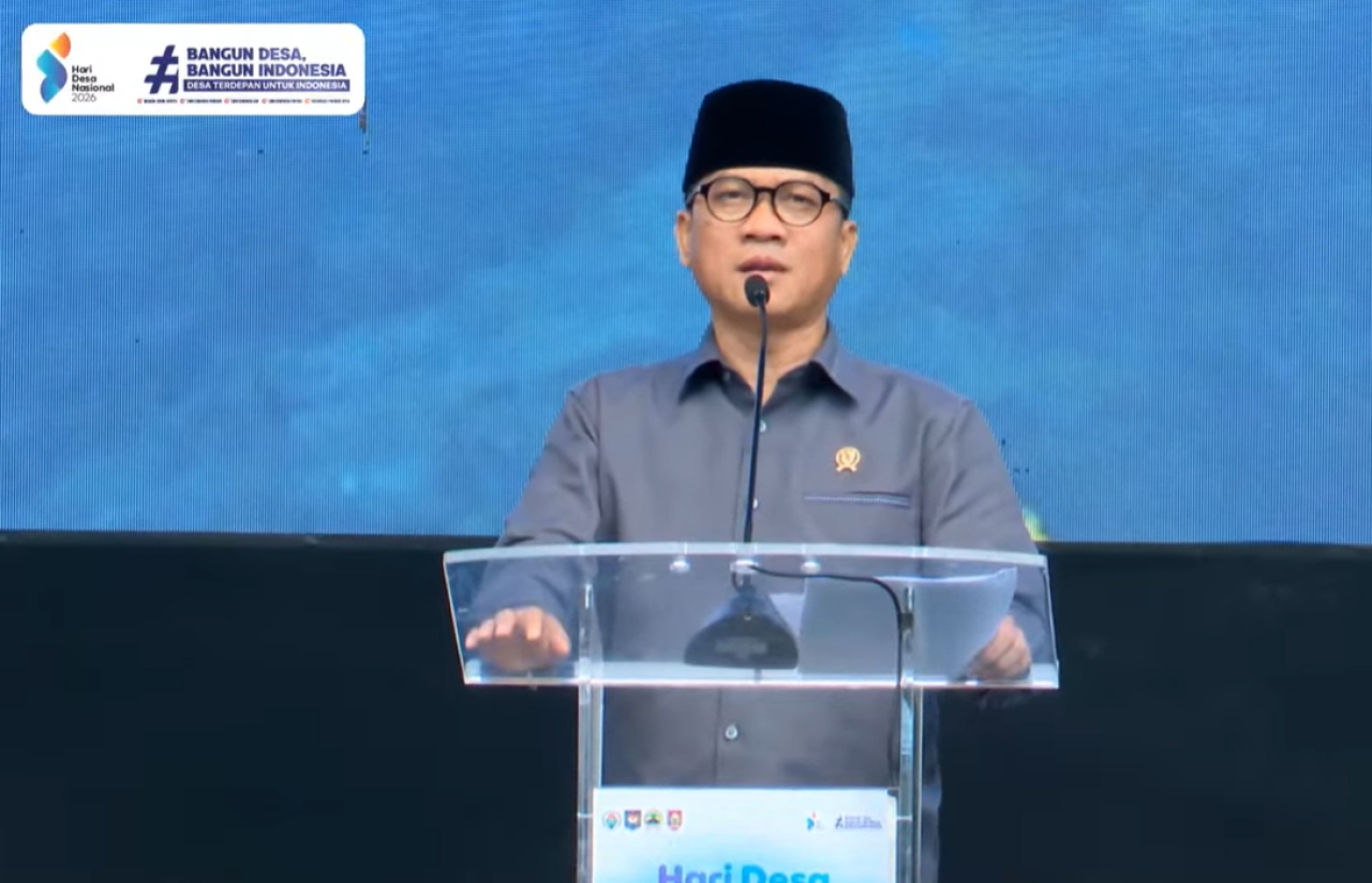 Menteri Desa PDT, Yandri Susanto sedang memberikan Pengerahan