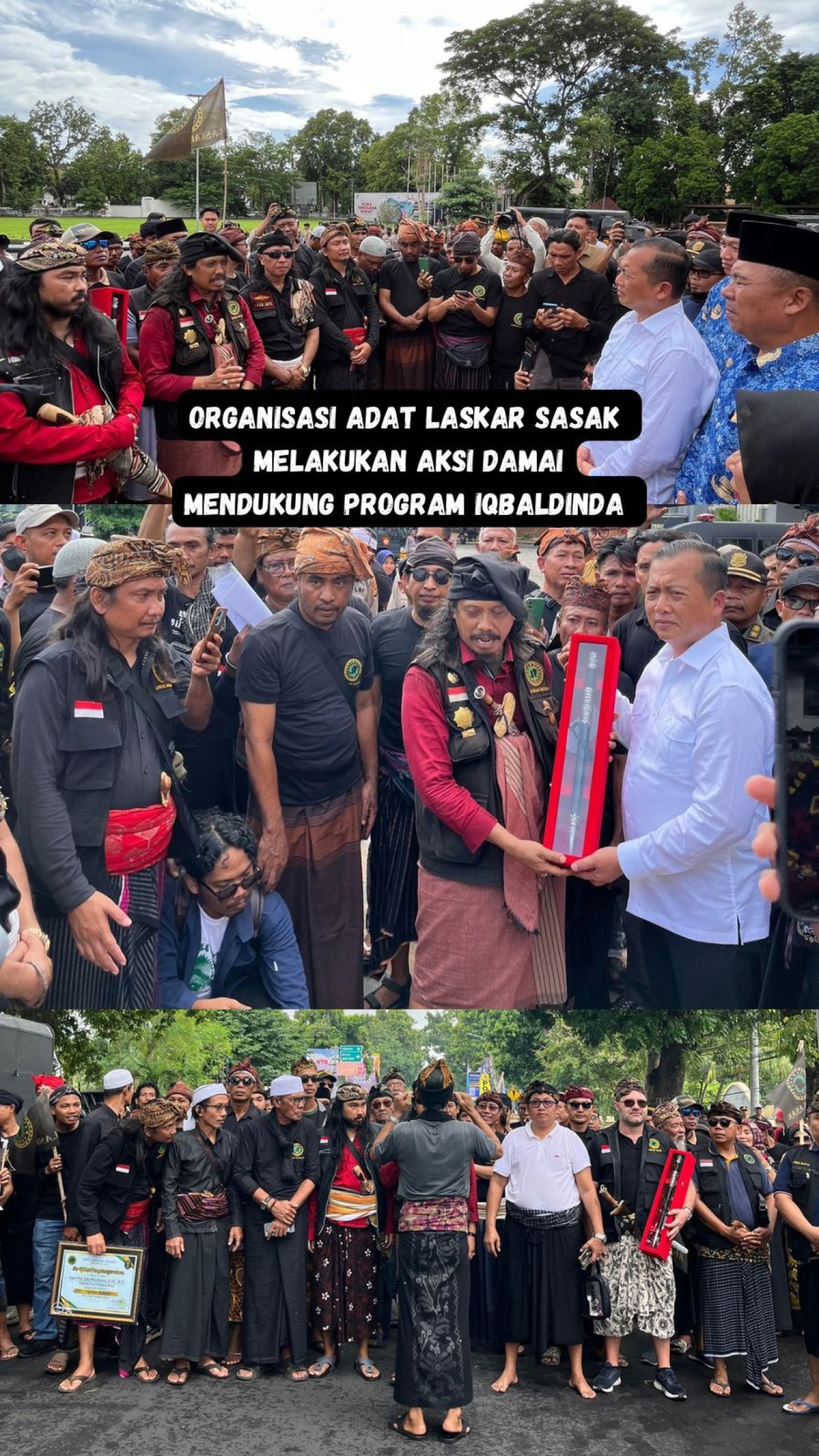 Laskar Sasak Deklarasi Dukung Penuh, Gubernur NTB: Saya Terharu