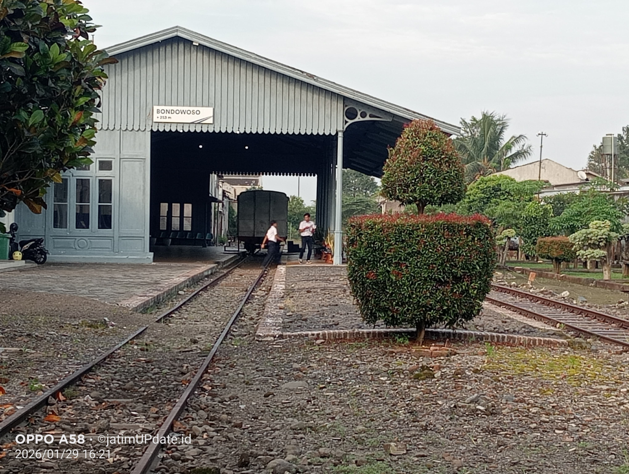 Stasiun Kereta Api Bondowoso (Foto JatimUPdate.id)