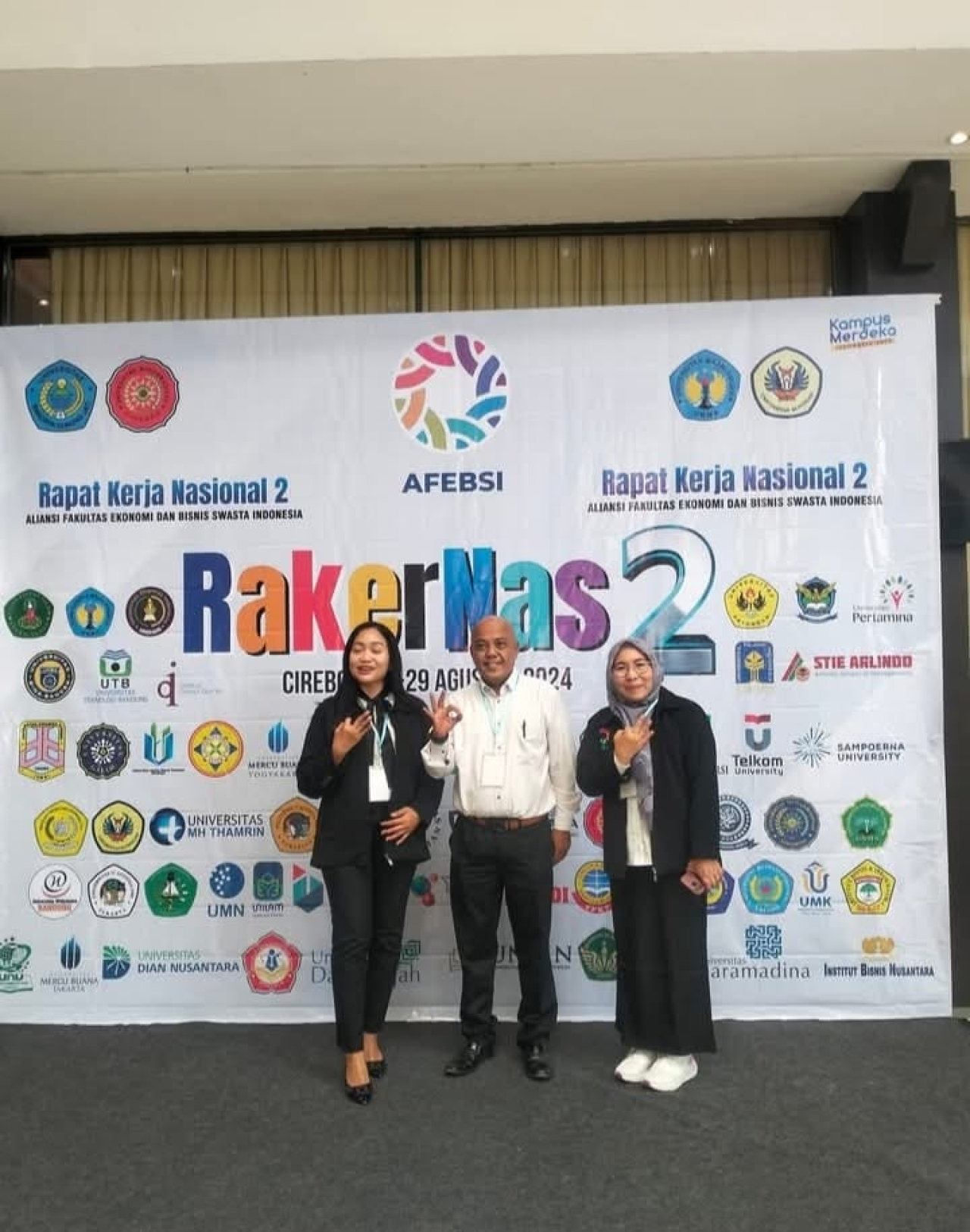 Penulis saat Rakernas AFEBSI