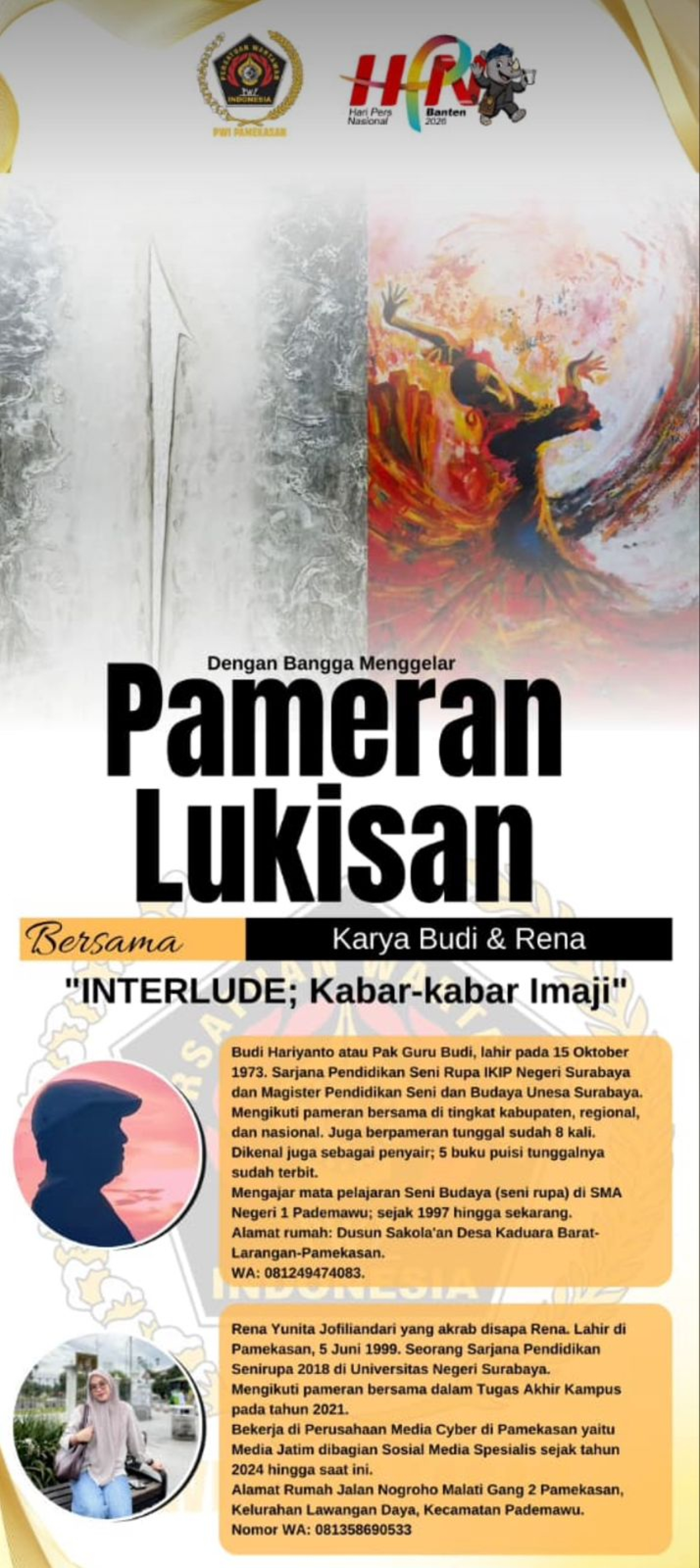 PWI Pamekasan menggelar Pameran Lukisan
