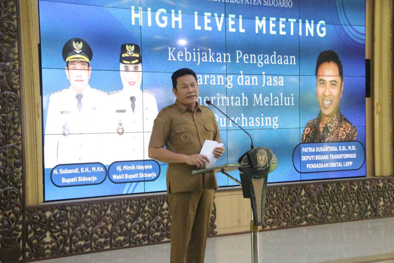 Tekankan E-Purchasing Jadi Prioritas Pengadaan, Pemkab Sidoarjo Perkuat Transparansi