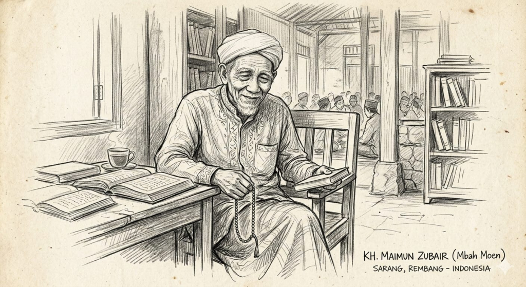 KH. Maimun Zubair (1928–2019), yang akrab dipanggil Mbah Moen.