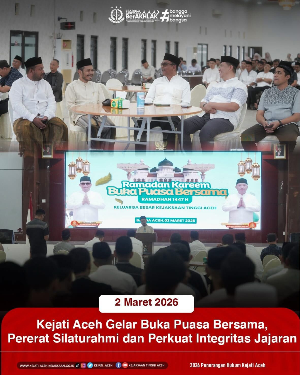 Suasana Buka Puasa Bersama Kajati Aceh.