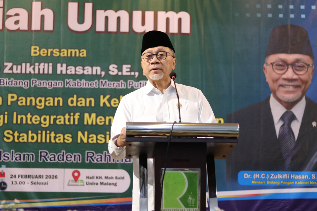 Menko Pangan Zulkifli Hasan di Unira Malang