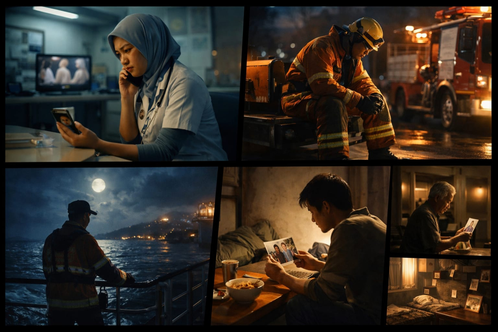 Ilustrasi Warga Yang Tidak Bisa Mudik Lebaran