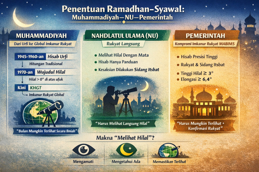 Ilustrasi Penentuan Hari Raya Idul Fitri