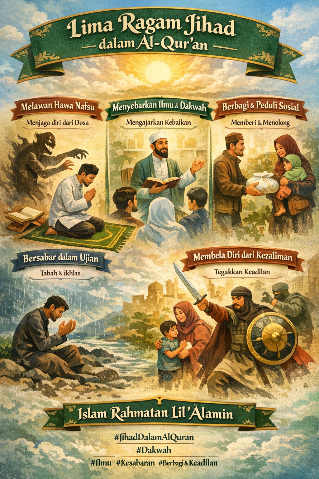 Ilustrasi Lima Ragam Jihad