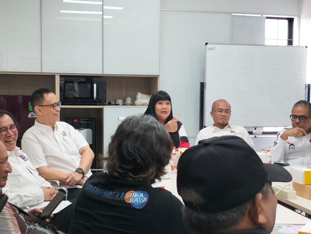 Silaturahmi PSI dengan Pokja Judes di ruang Fraksi PSI, dok Jatimupdate.id