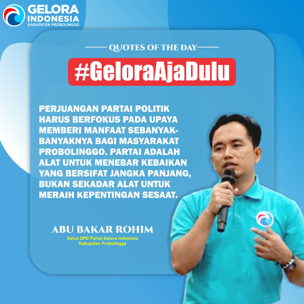 Flayer Partai Gelora Probolinggo
