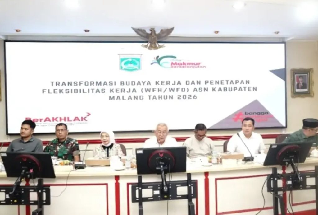 Pemerintah Kabupaten Malang resmi memberlakukan kebijakan Work From Home (WFH) bagi Aparatur Sipil Negara (ASN) setiap hari Jumat.