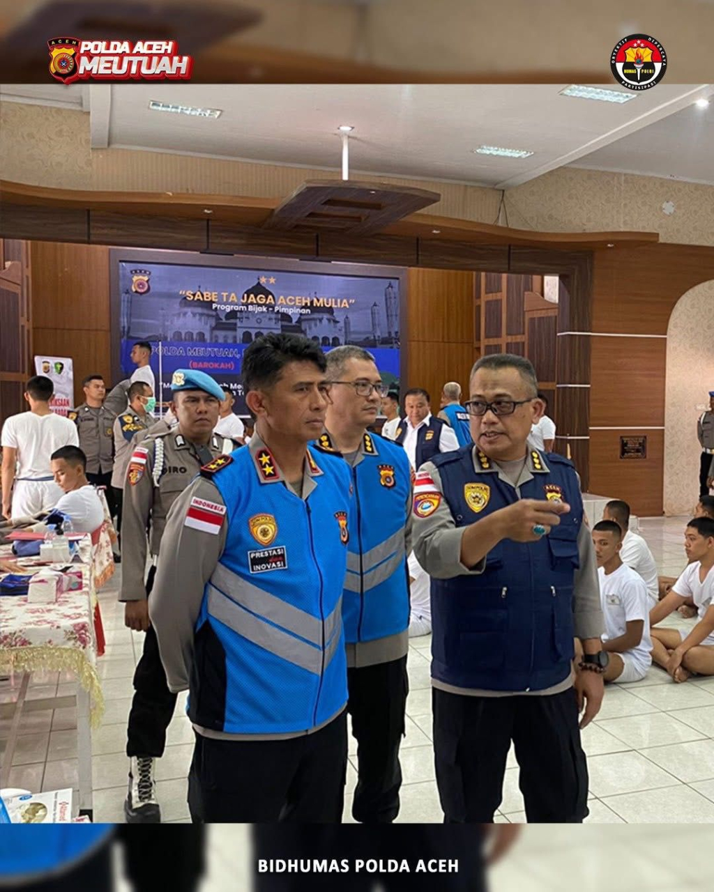 Kapolda Aceh Irjen Pol. Drs. Marzuki Ali Basyah, M.M melakukan pengecekan langsung pelaksanaan Pemeriksaan Kesehatan Tahap I dalam rangka penerimaan calon Taruna/i Akademi Kepolisian (Akpol) 2026.