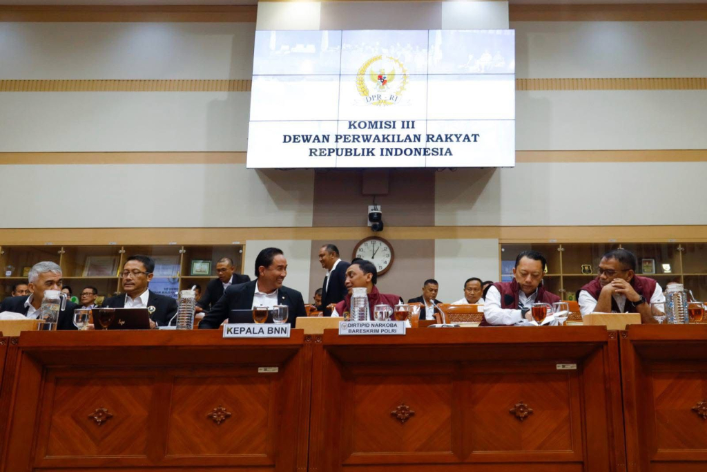 Kepala BNN saat RDP dengan DPR RI terkait pembahasan RUU Narkotika terbaru.
