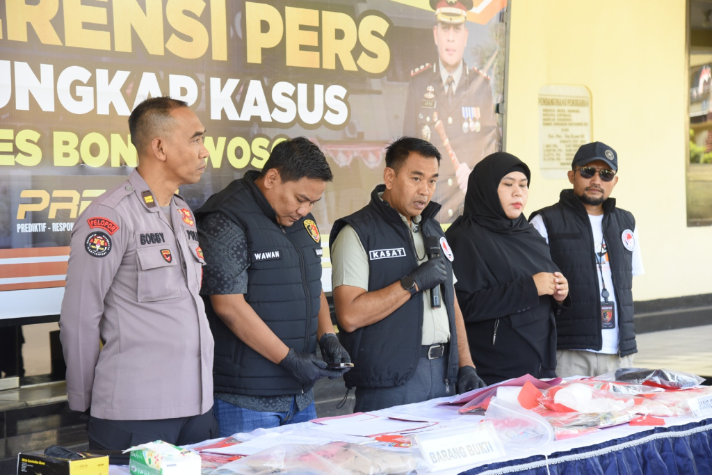 Polres Bondowoso jumpa pers