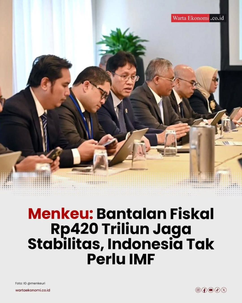 Menteri Keuangan Purbaya Yudhi Sadewa menegaskan Indonesia tidak membutuhkan bantuan dari Dana Moneter Internasional (IMF) untuk menghadapi dampak ketidakpastian global.