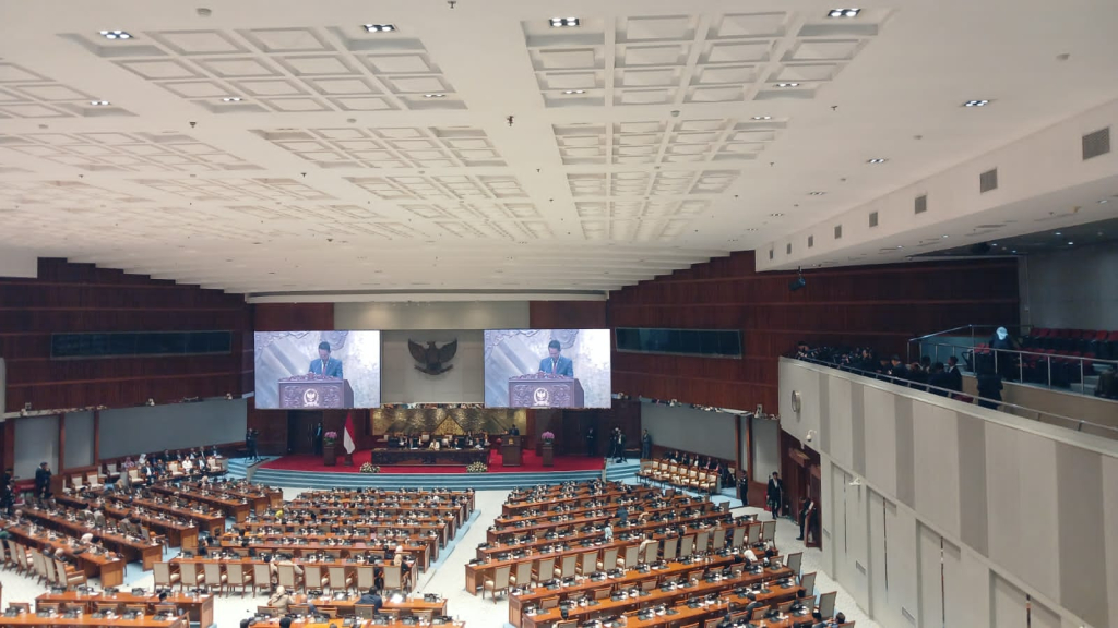 Suasana Sidang Paripurna DPR RI