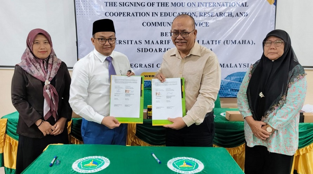 UMAHA resmi menandatangani Memorandum of Understanding (MoU) bersama Panji Integrasi Cergas di Gedung Rektorat UMAHA, Ngelom, Sidoarjo.