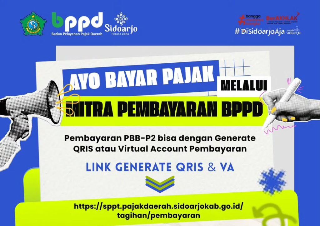 Flayer pengumuman BPPD terkait pembayaran pajak daerah.