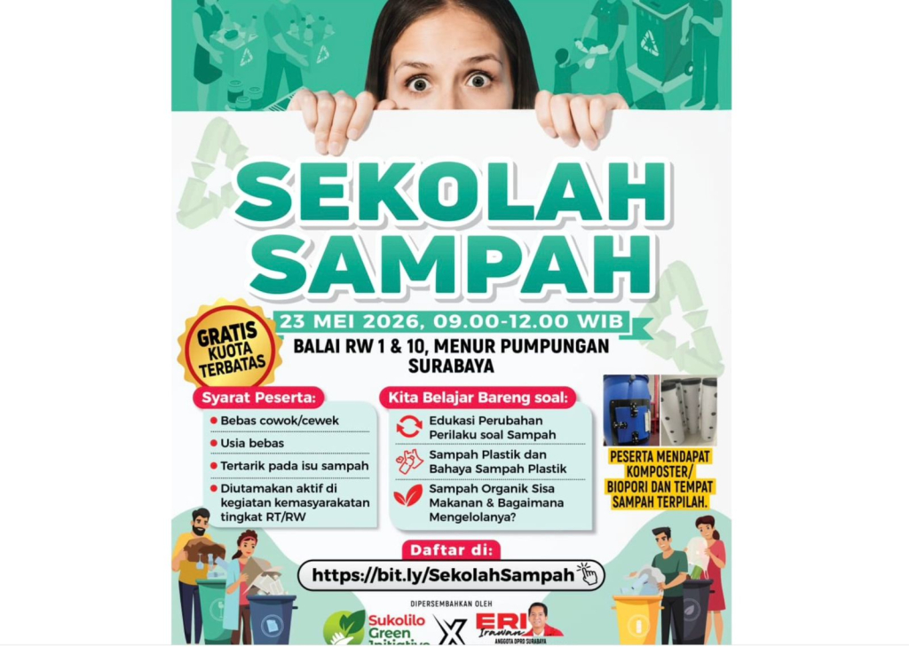 Sekolah Sampah inisiatif Eri Irawan, dok Jatimupdate.id/ist