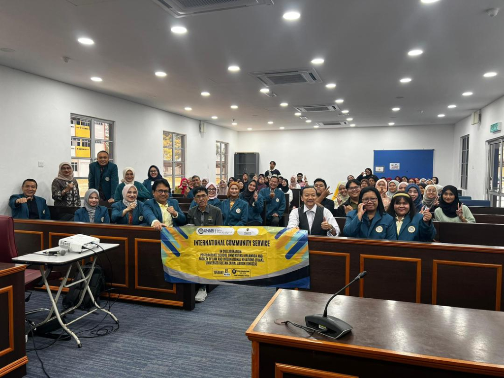 Program ini merupakan kerjasama antara Fakulti Undang-Undang dan Hubungan Antarabangsa (FUHA) UniSZA dan Sekolah Pascasarjana Universitas Airlangga (UNAIR), Indonesia.