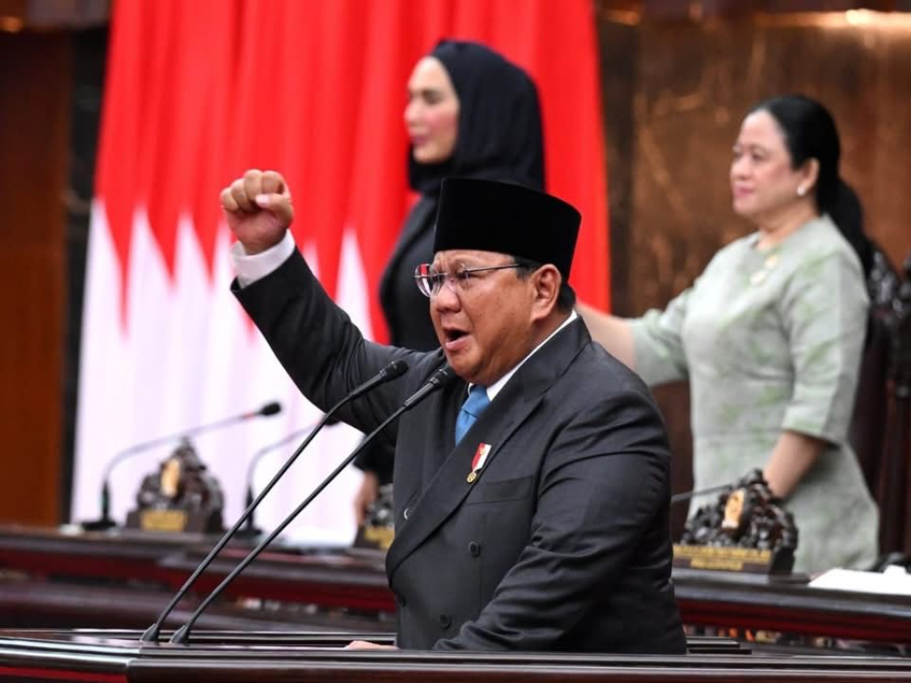Presiden Prabowo Subianto di DPR-MPR