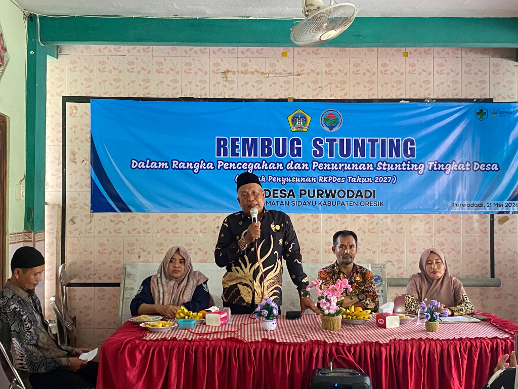 Rembug Stunting Desa Purwodadi, Kecamatan Sidayu, Kabupaten Gresik.