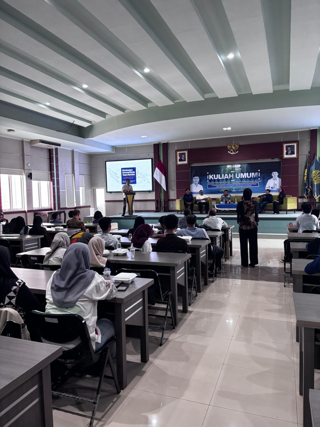 Andy Soebjakto Molanggato, Penasihat Ahli KAPOLRI,  narasumber utama paparkan materi  “Membangun Generasi Muda Tanpa Narkoba: Ancaman Digital, Implikasi Ekonomi, dan Strategi Mitigasi 2026–2029."
