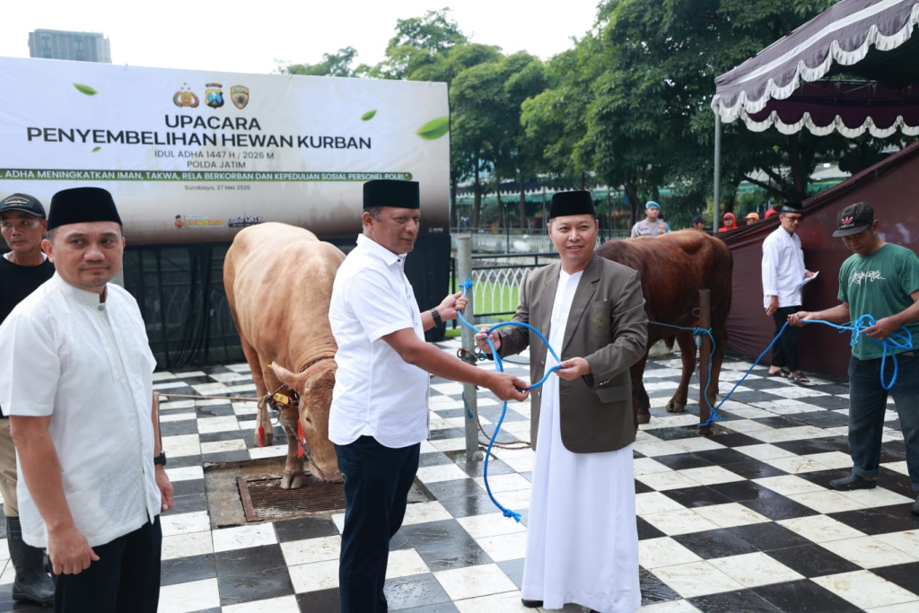 Penyerahan Sapi Qurban Kapolda Jatim