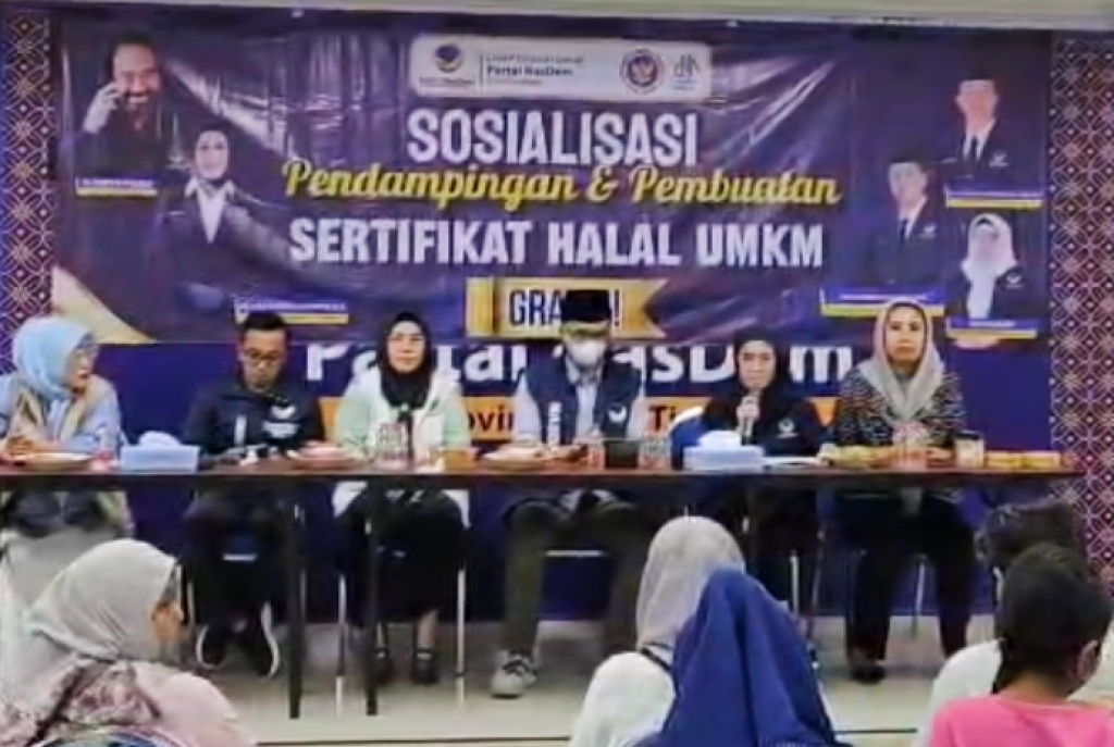 Sosialisasi sertifikat halal NasDem Surabaya, dok Jatimupdate./B4ud