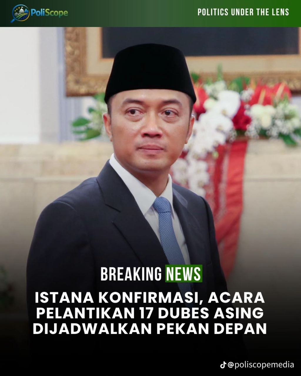 Menteri Sekretaris Negara, Prasetyo Hadi. (Foto Poliscopemedia)