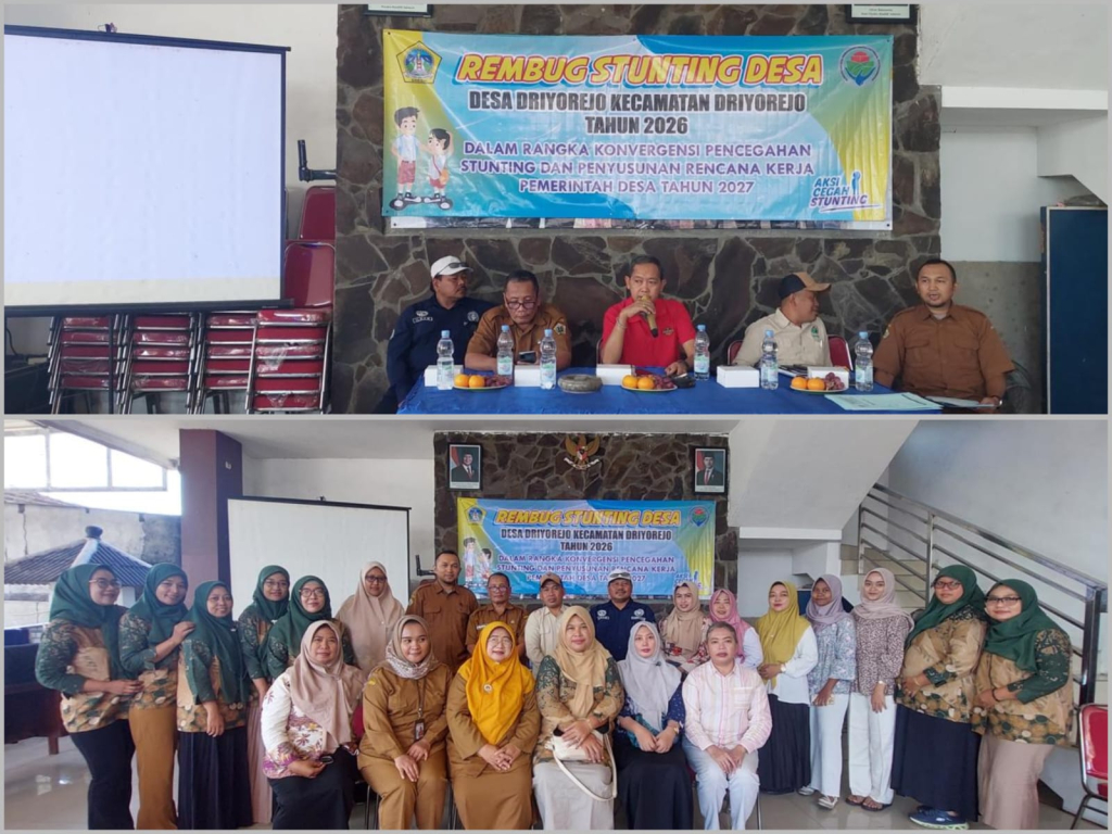 Kegiatan Rembuk Stunting di Kecamatan Driyorejo.