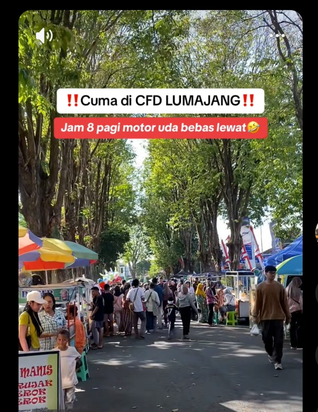 Pemkab Lumajang membuka ruang Car Free Day lebih besar dan luas guna ruang publik warga beraktivitas ekonomi.