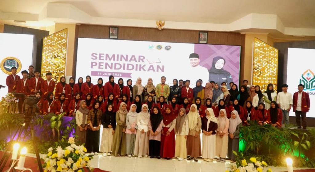 Suasana Seminar Pendidikan yang diselenggarakan oleh Himpunan Mahasiswa Program Studi (HMPS) Tadris Matematika Universitas Islam Negeri (UIN) Madura, Rabu (17/6/2026).