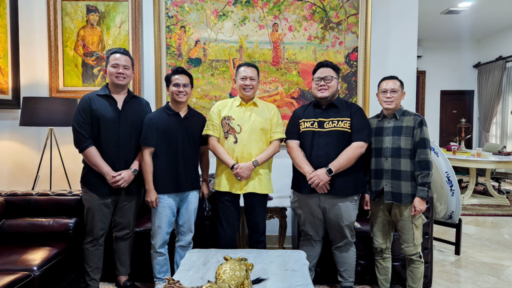 Bambang Soesatyo bersama founder Panca Garage Irwan Cipto di Jakarta, Rabu (24/6/26).