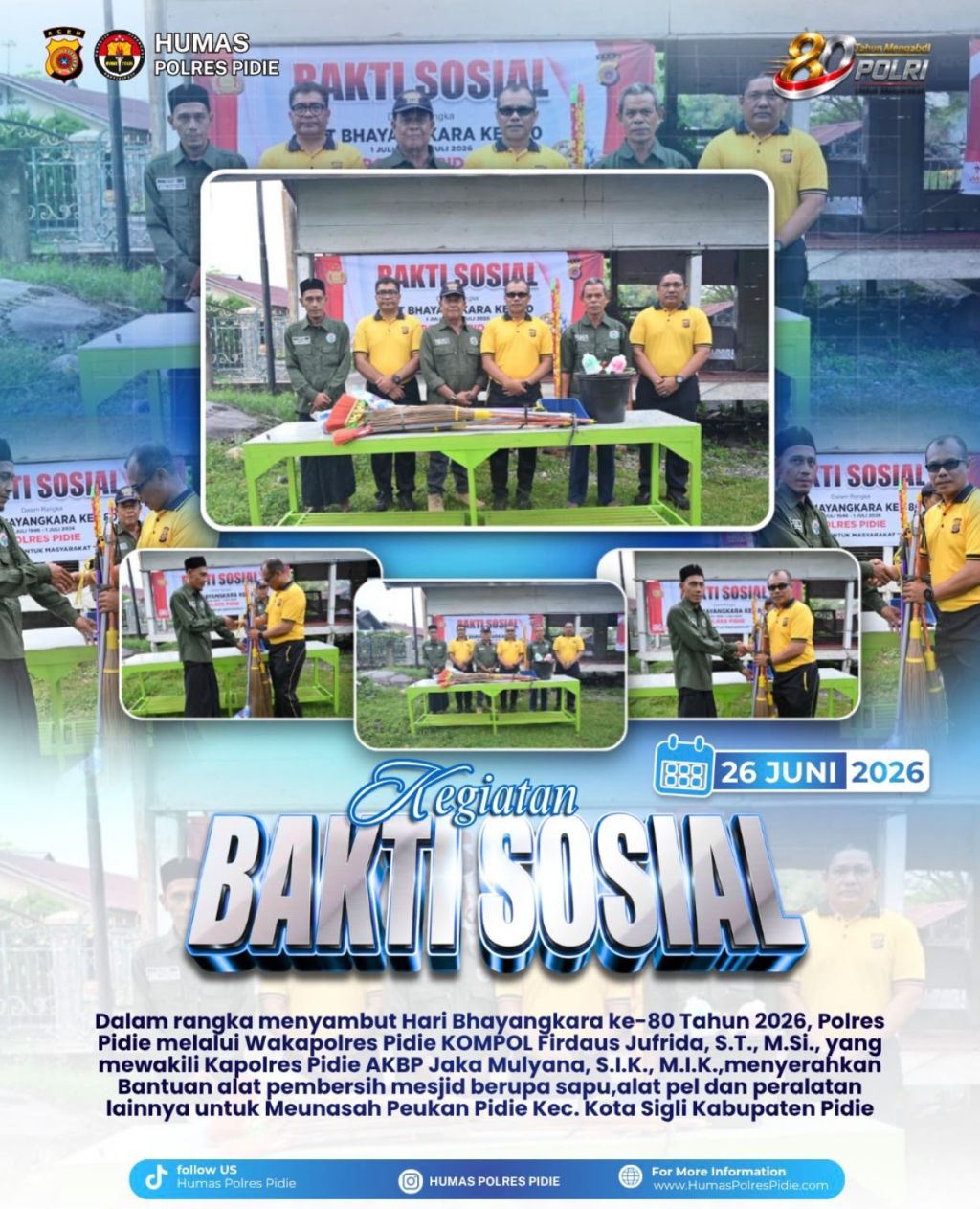 Bakti Sosial Polres Pidie