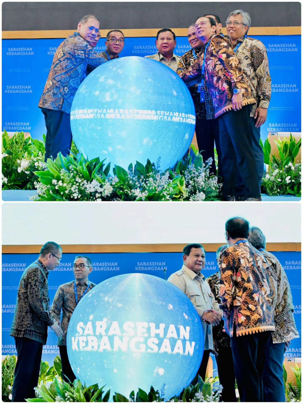 Presiden Prabowo Subianto dalam forum KSTI 2026 bersama sejumlah rektor.