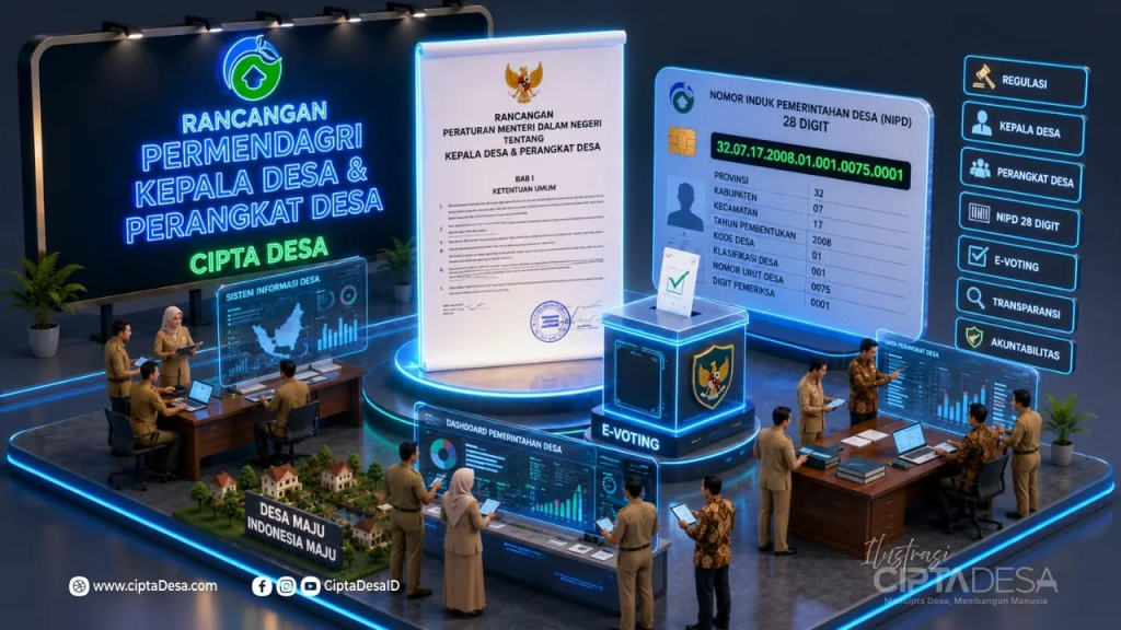 Kemendagri tengah menyiapkan reformasi besar dalam tata kelola pemerintahan desa melalui penyusunan draf Rancangan Peraturan Menteri Dalam Negeri (Permendagri) tentang Kepala Desa dan Perangkat Desa.