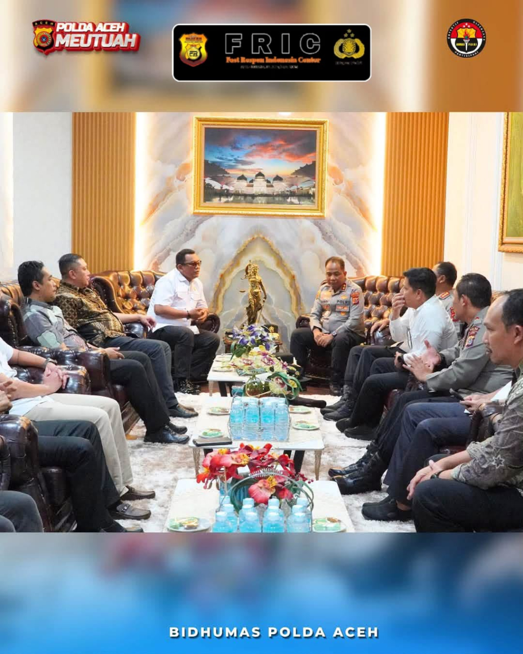 Kunjungan Kapolda Aceh ke koleganya Kejati Aceh.