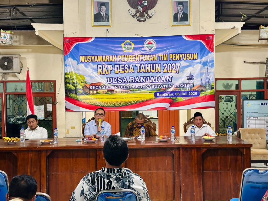 Desa Banjaran tengah Musdes menyusun Tim RKPDesa guna memulai tahapan perencanaan. Pemdes dan BPD Desa Banjaran mengadakan musyawarah desa pembentukan TIM RKPdesa 2027 pada Senin (06/07/2026).